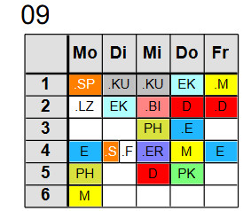 9 faecher